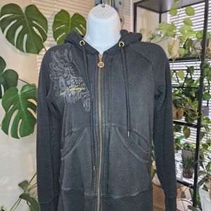 Armani Exchange Black Hoodie Jacket
